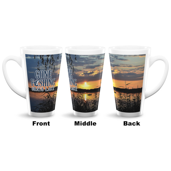 Gone Fishing 16 Oz Latte Mug - Approval