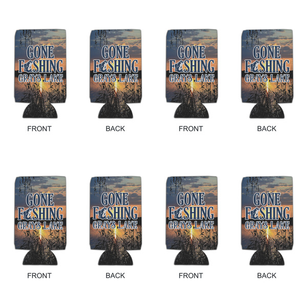 Gone Fishing 16oz Can Sleeve - Set of 4 - APPROVAL