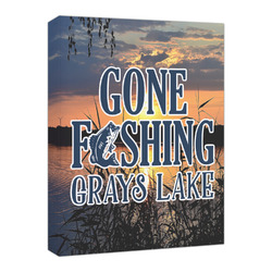 Gone Fishing Canvas Print - 16x20 (Personalized)