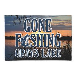 Gone Fishing 2' x 3' Patio Rug (Personalized)