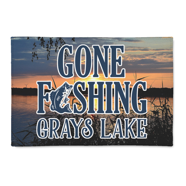 Custom Gone Fishing Patio Rug (Personalized)