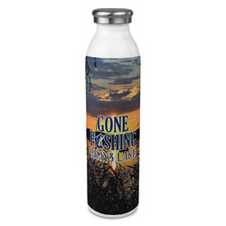 Gone Fishing 20oz Stainless Steel Water Bottle - Full Print (Personalized)