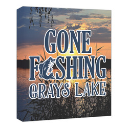 Gone Fishing Canvas Print - 20x24 (Personalized)