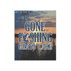 Gone Fishing Poster - Matte - 20x24 (Personalized)