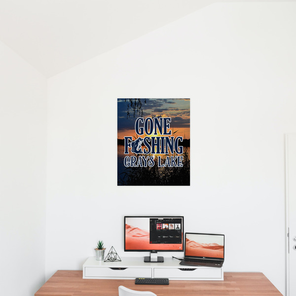 Gone Fishing 20x24 - Matte Poster - On the Wall