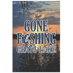 Gone Fishing Poster - Matte - 24x36 (Personalized)