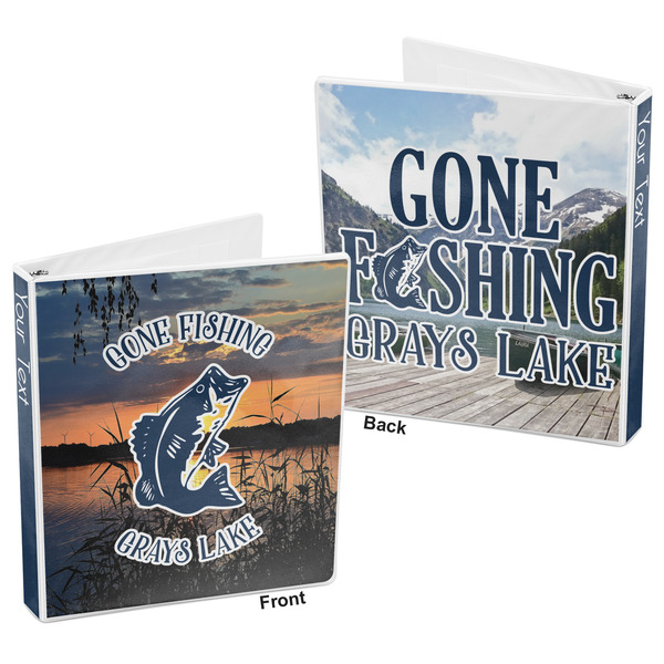 Gone Fishing 3-Ring Binder Front and Back