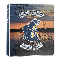 Gone Fishing 3-Ring Binder - 1 inch (Personalized)