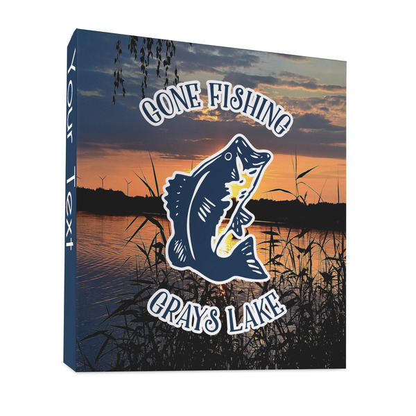 Gone Fishing 3 Ring Binders - Full Wrap - 1" - FRONT