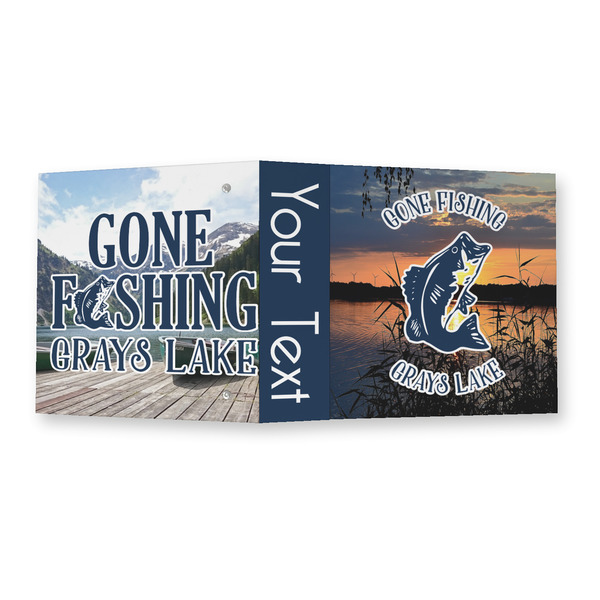 Gone Fishing 3 Ring Binders - Full Wrap - 2" - OPEN OUTSIDE