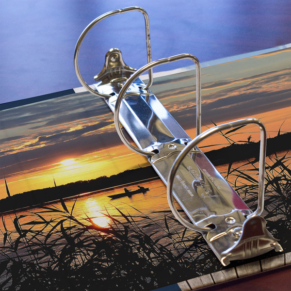 Gone Fishing 3 Ring Binders - Full Wrap - 3" - DETAIL