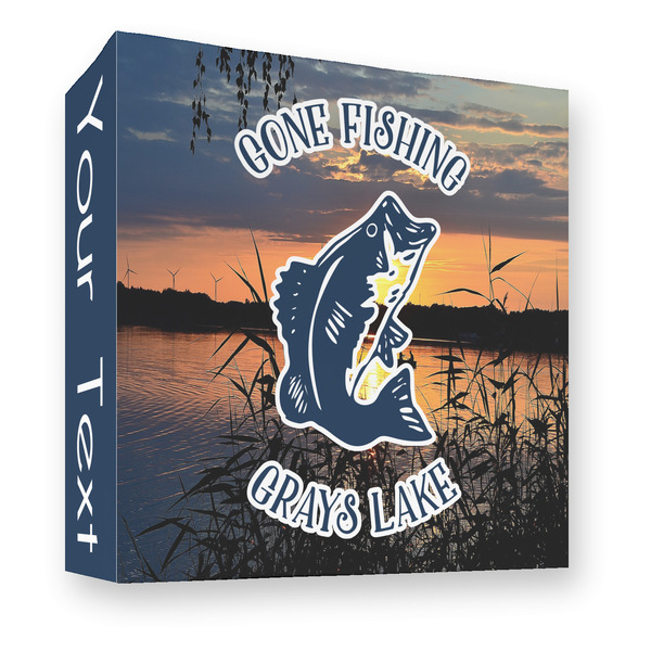 Gone Fishing 3 Ring Binders - Full Wrap - 3" - FRONT