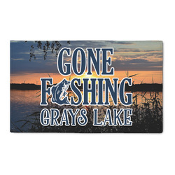 Gone Fishing 3' x 5' Patio Rug (Personalized)