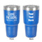 Gone Fishing 30 oz Stainless Steel Tumbler - Royal Blue - Double-Sided (Personalized)