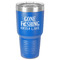 Gone Fishing 30 oz Stainless Steel Ringneck Tumbler - Blue - Front