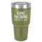 Gone Fishing 30 oz Stainless Steel Ringneck Tumbler - Olive - Front