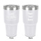 Gone Fishing 30 oz Stainless Steel Ringneck Tumbler - White - Double Sided - Front & Back