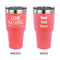 Gone Fishing 30 oz Stainless Steel Tumbler - Coral - Double Sided (Personalized)
