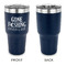 Gone Fishing 30 oz Stainless Steel Ringneck Tumblers - Navy - Single Sided - APPROVAL