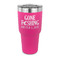 Gone Fishing 30 oz Stainless Steel Ringneck Tumblers - Pink - FRONT