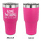 Gone Fishing 30 oz Stainless Steel Ringneck Tumblers - Pink - Single Sided - APPROVAL
