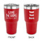 Gone Fishing 30 oz Stainless Steel Ringneck Tumblers - Red - Double Sided - APPROVAL