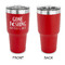 Gone Fishing 30 oz Stainless Steel Ringneck Tumblers - Red - Single Sided - APPROVAL