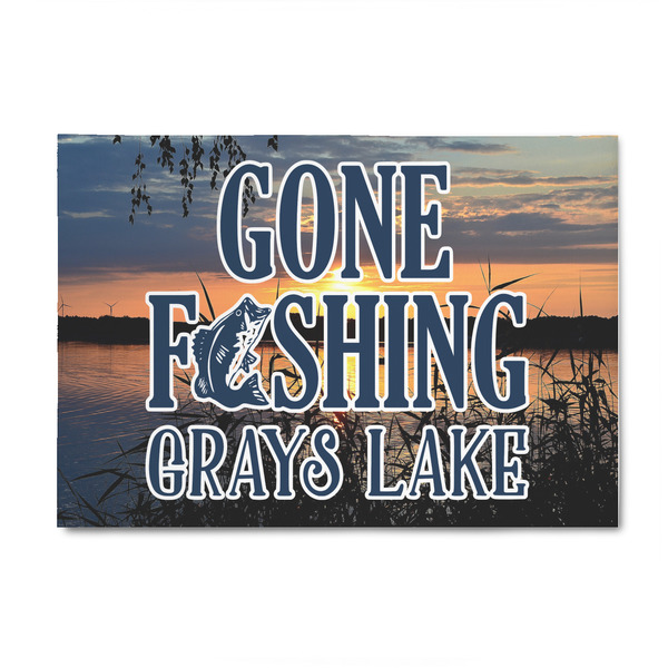 Custom Gone Fishing 4' x 6' Indoor Area Rug (Personalized)