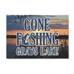 Gone Fishing 4' x 6' Patio Rug (Personalized)