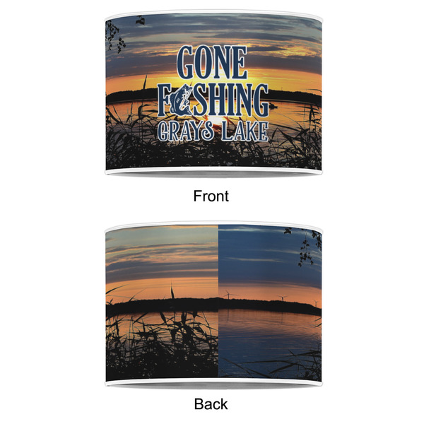 Gone Fishing 8" Drum Lampshade - APPROVAL (Poly Film)