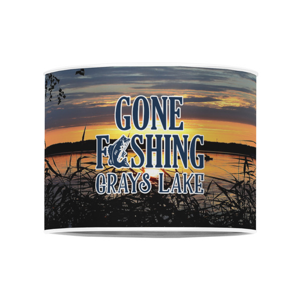 Gone Fishing 8" Drum Lampshade - FRONT (Poly Film)