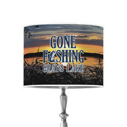 Gone Fishing 8" Drum Lamp Shade - Poly-film (Personalized)