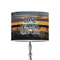 Gone Fishing 8" Drum Lampshade - ON STAND (Poly Film)