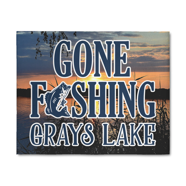 Custom Gone Fishing 8' x 10' Indoor Area Rug (Personalized)