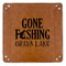 Gone Fishing 9" x 9" Leatherette Snap Up Tray - APPROVAL (FLAT)