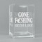 Gone Fishing Acrylic Pen Holder - Angled View