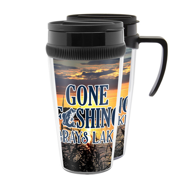 Custom Gone Fishing Acrylic Travel Mug (Personalized)