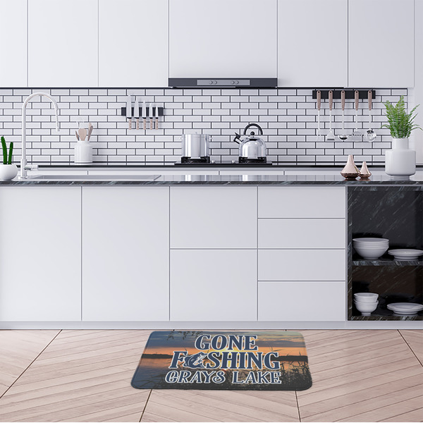 Gone Fishing Anti-Fatigue Kitchen Mats - LIFESTYLE