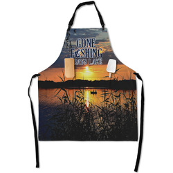 Gone Fishing Apron With Pockets w/ Photo