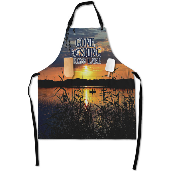 Gone Fishing Apron - Flat with Props (MAIN)