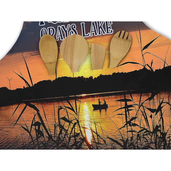 Gone Fishing Apron - Pocket Detail with Props