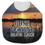 Gone Fishing Jersey Knit Baby Bib w/ Photo
