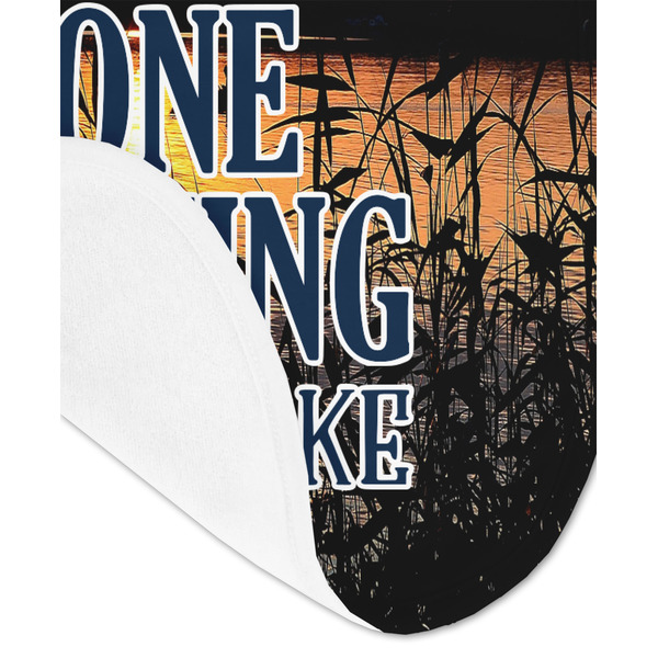 Gone Fishing Baby Bib - AFT detail