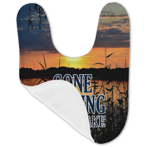Gone Fishing Baby Bib - AFT folded