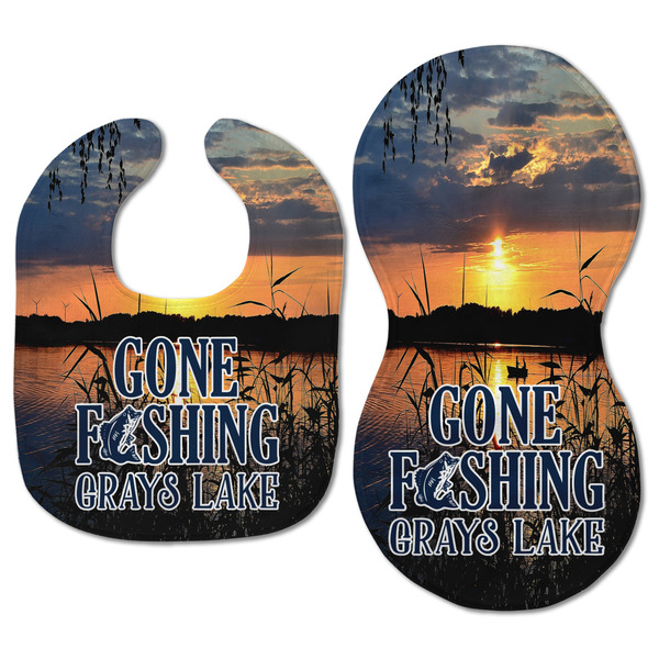 Gone Fishing Baby Bib & Burp Set - Approval (new bib & burp)
