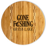 Gone Fishing Bamboo Cutting Board (Personalized)
