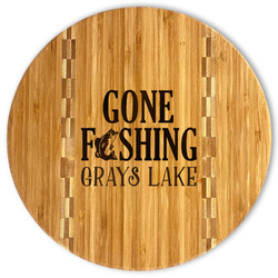 Gone Fishing Bamboo Cutting Board (Personalized)