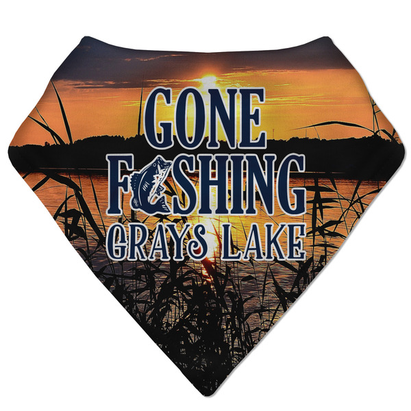 Custom Gone Fishing Bandana Bib (Personalized)
