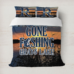 Gone Fishing Duvet Cover Set - Full / Queen (Personalized)