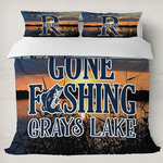 Gone Fishing Duvet Cover Set - King (Personalized)